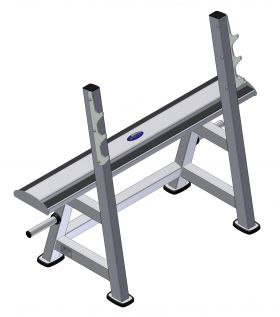 1140 Универсальная подставка (грифы, блины, гантели - 4 пары)