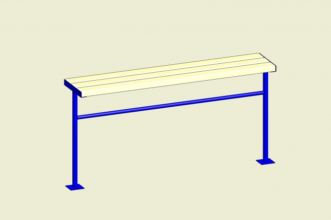 Vadzaari 002-3 Скамья без спинки
