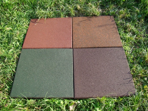 Резиновая плитка 500х500 12-50 мм